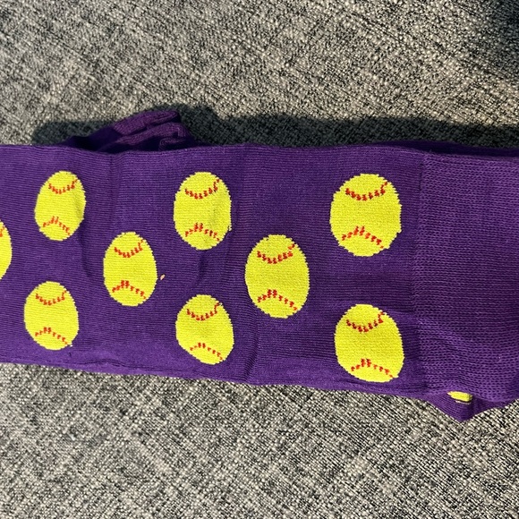 Purple Softball Socks - New - Picture 2 of 2